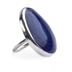 Silver Lapis Lazuli Ring - Afghanistan