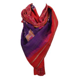 poppy grape indian kantha scarf